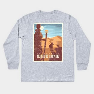 The Future of Moisture Farming (sunrise variant) Kids Long Sleeve T-Shirt